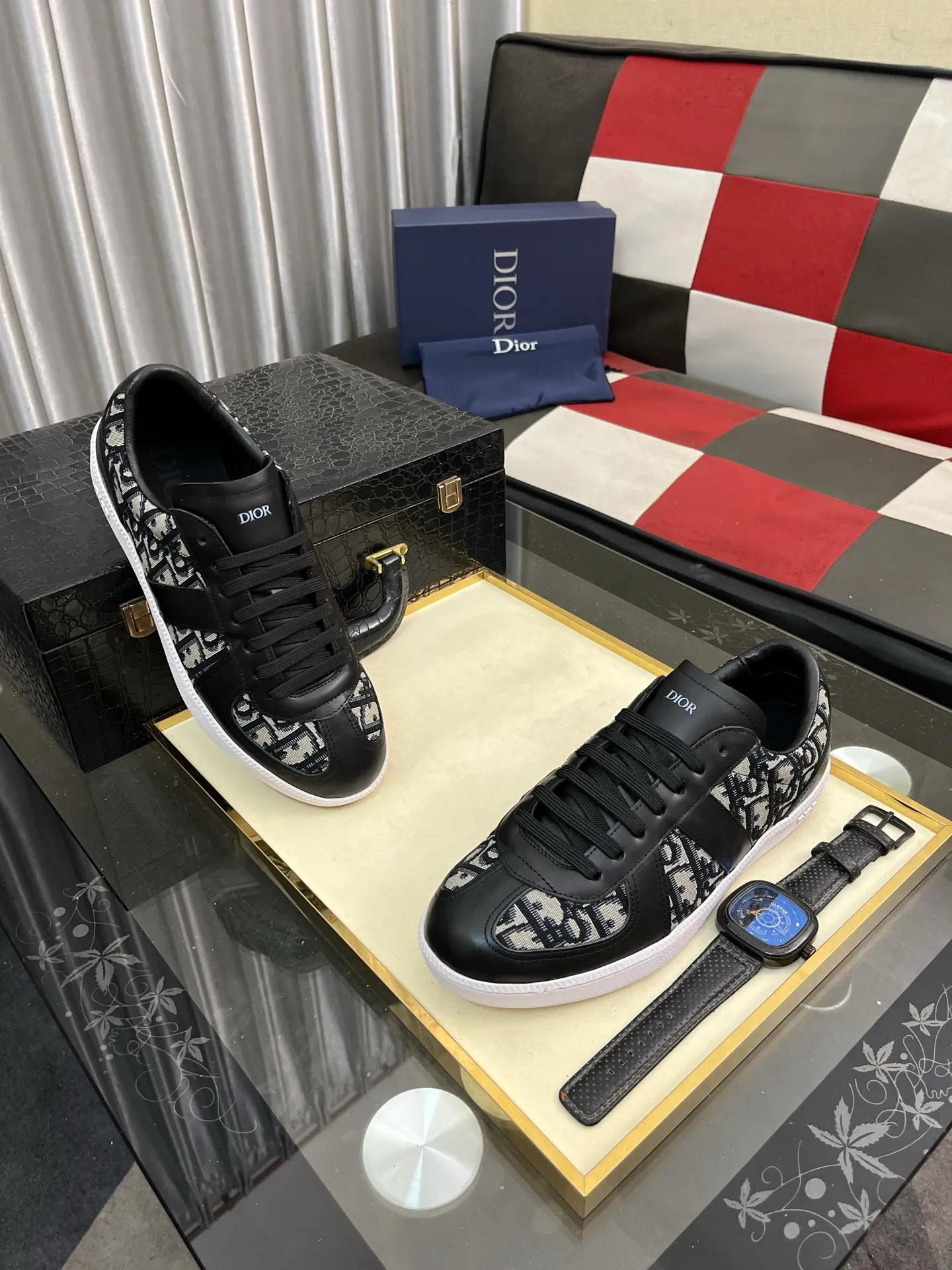 Men's Men's Shoes 💰400⌚️⌚️《Dior DIOR*》The latest and most popular casual shoes, top brand [seduce] luxury~purchase, top~quality. [Strong] The upper is made of imported breathable cowhide with material ➕ breathable sheepskin feet (•) and fine workmanship. Original stylish and stylish soft rubber wear-resistant outsole, light and comfortable on the foot, size: 38-442️⃣colors available